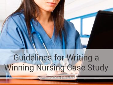 Illustration highlighting key nursing case study components.